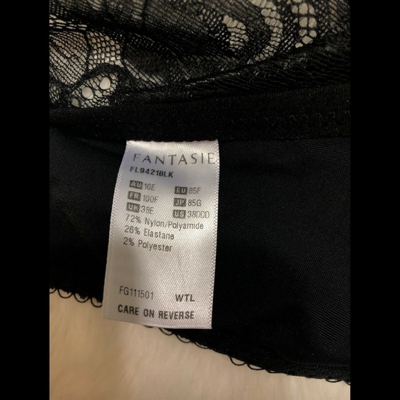 NEW Fantasie Black Rebecca Underwire Spacer Bra - Picture 7 of 8